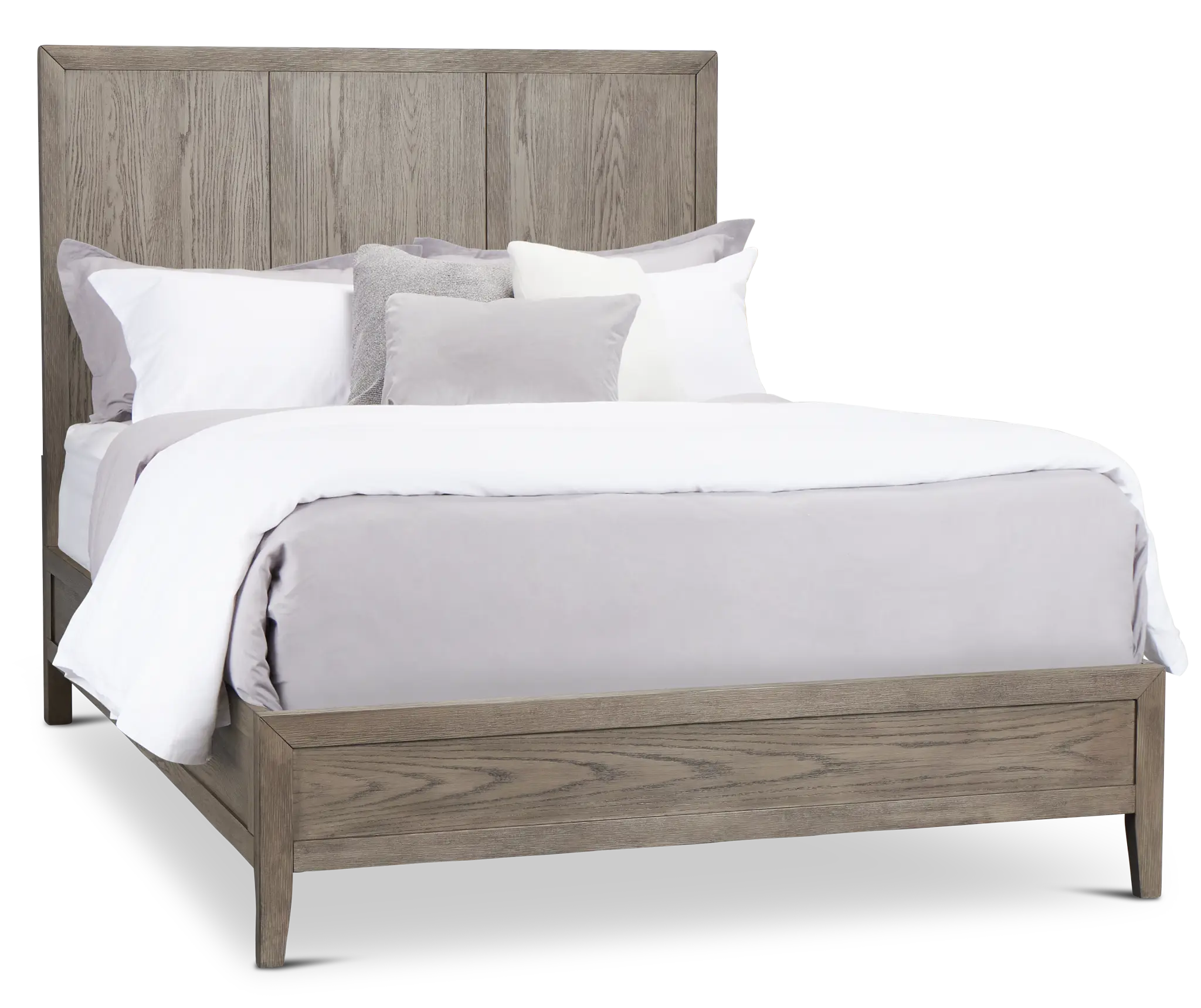 Alden Gray Wood Platform Bed Alden Gray Wood Platform Bed