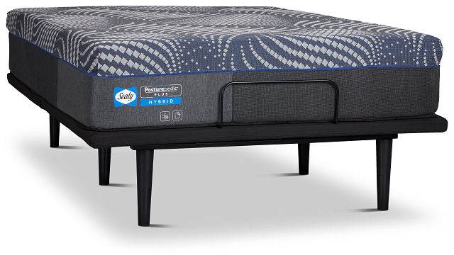 Sealy Posturpedic Plus Hybrid Albany Medium Ease Adjustable Mattress Set