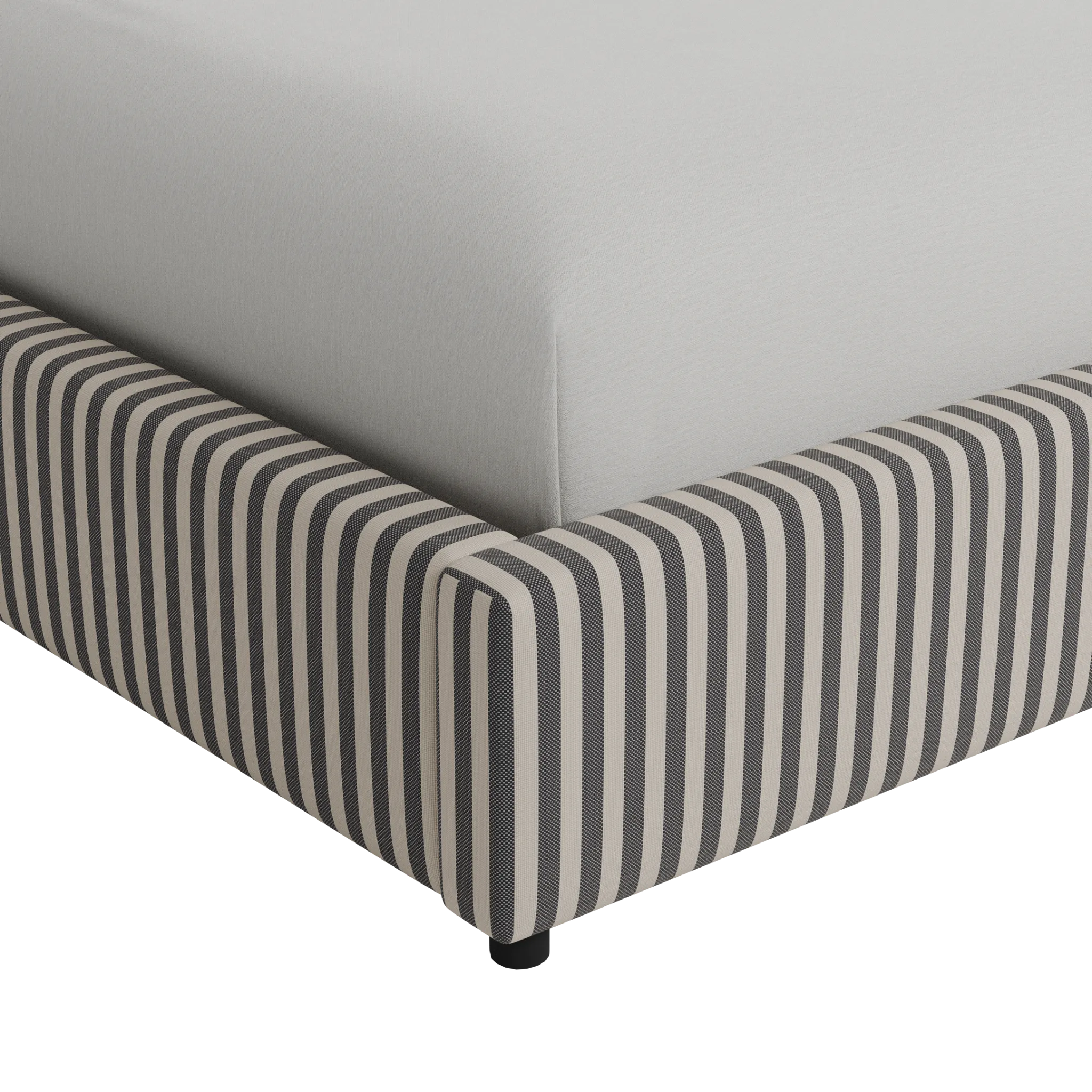 Grayton Sea Lane Dark Blue 44" Upholstered Platform Bed