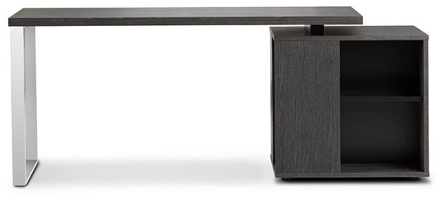 Vancouver Dark Gray Storage Desk