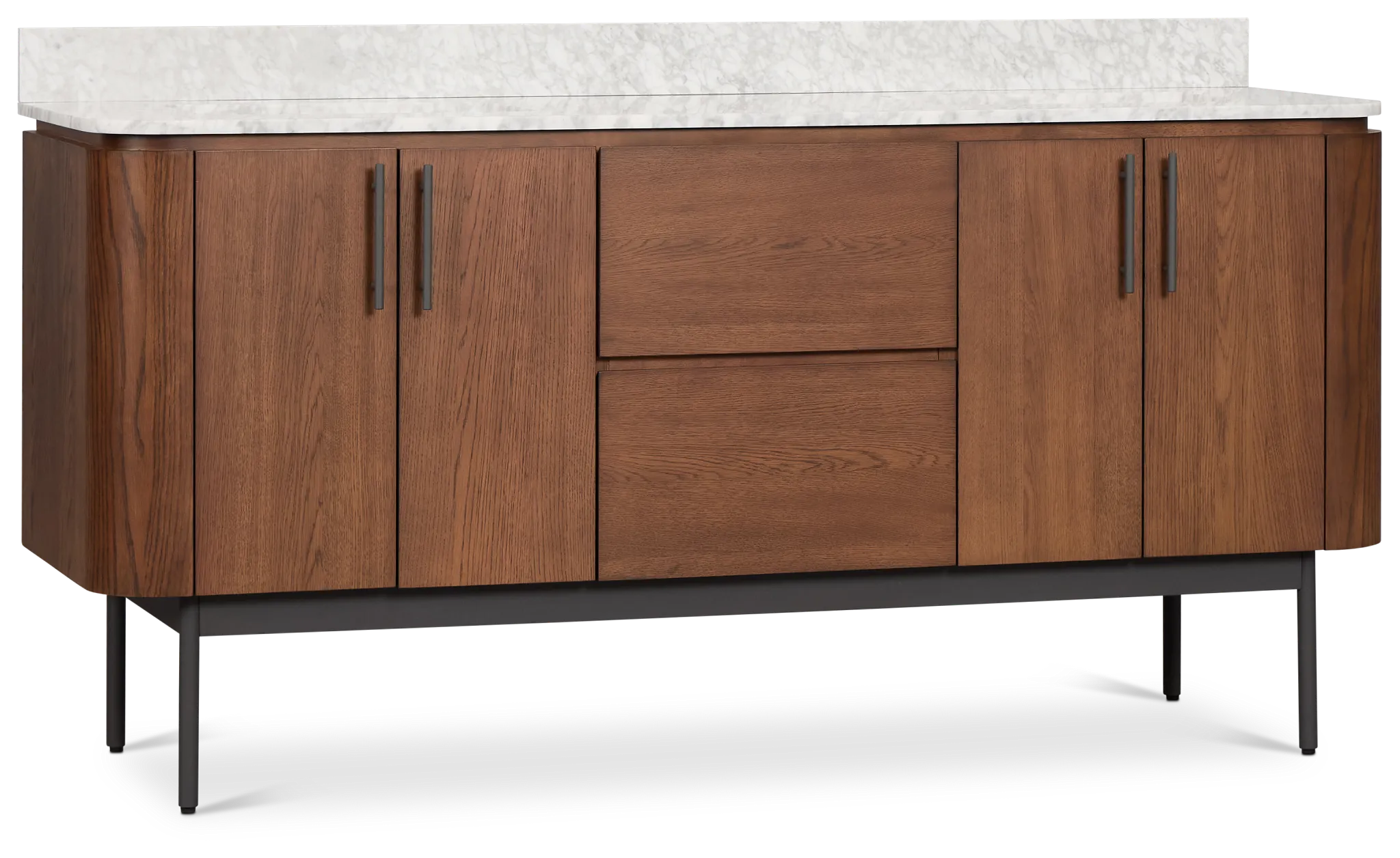 Nomad Mid Tone 72" Double Bathroom Vanity