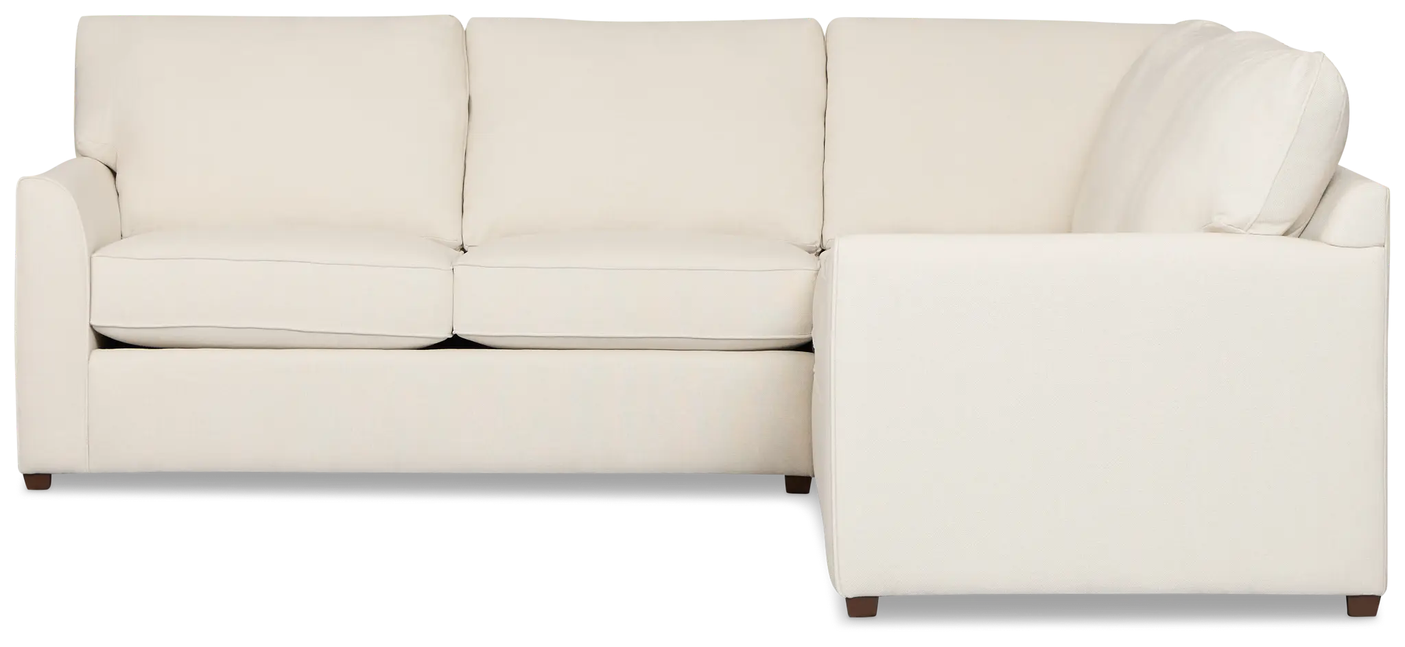 Tate Light Beige Fabric Medium 2-arm Right Cooling Memory Foam Sleeper Sec Tate Light Beige Fabric Medium 2-arm Right Cooling Memory Foam Sleeper Sec