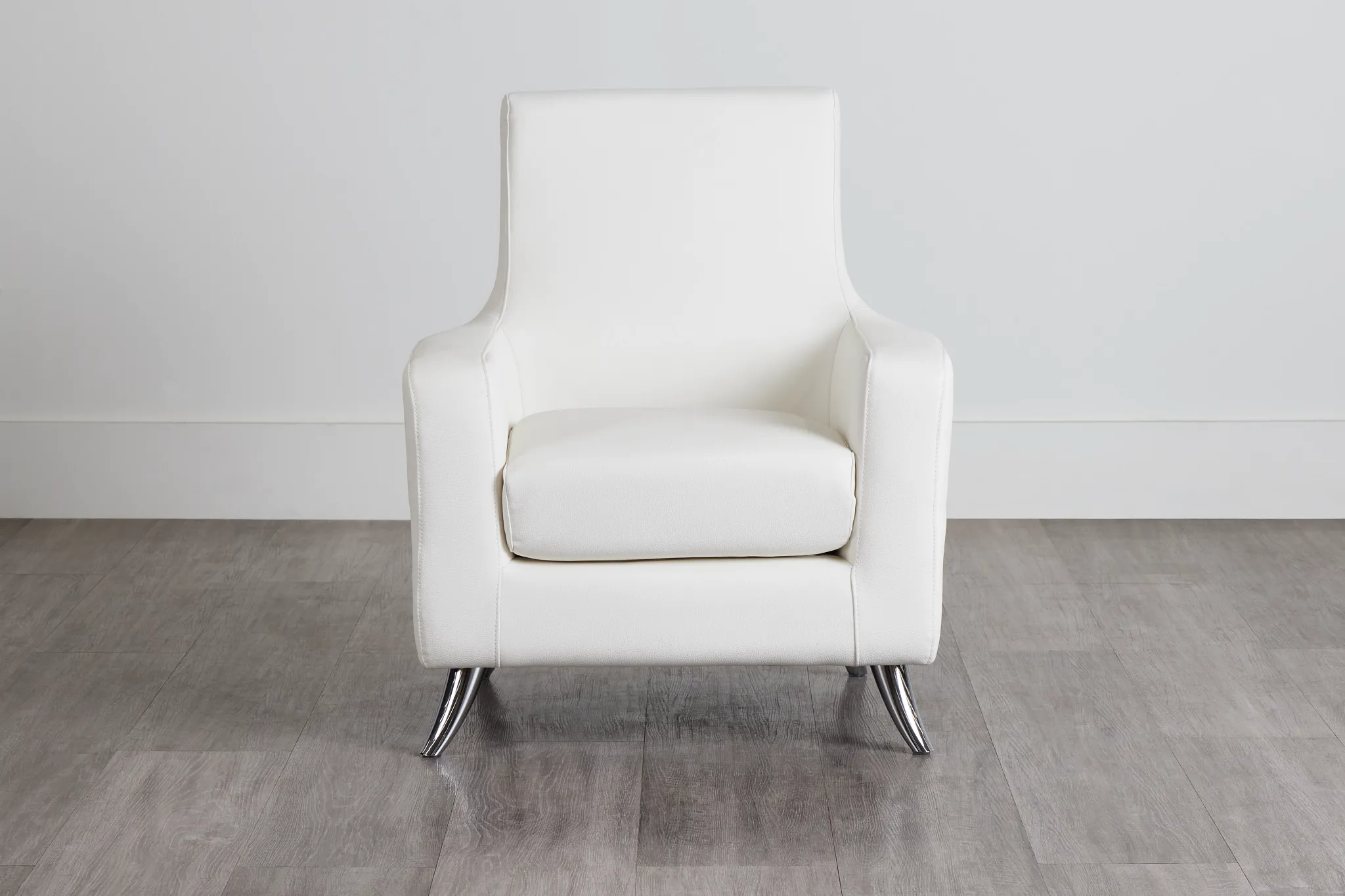 Marquez White Micro Accent Chair