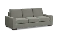Edgewater Delray Pewter 96" Sofa W/ 3 Cushions