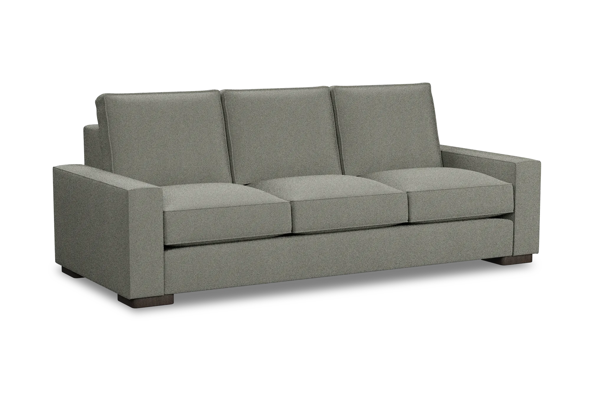 Edgewater Delray Pewter 96" Sofa W/ 3 Cushions