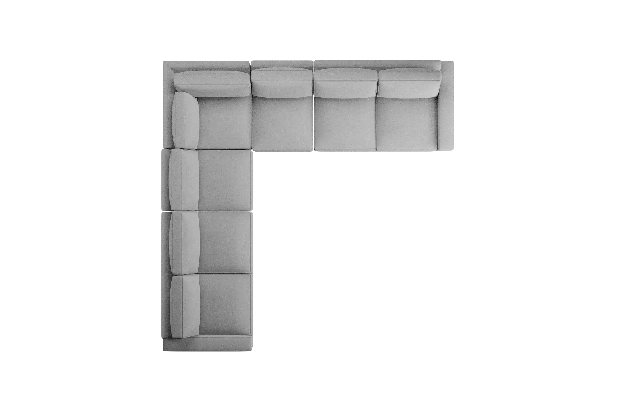 Edgewater Suave Gray Large Two-arm Sectional Edgewater Suave Gray Large Two-arm Sectional