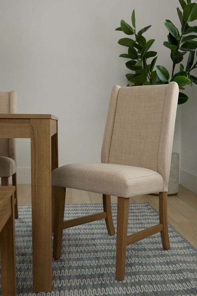 Delray Light Tone Upholstered Side Chair