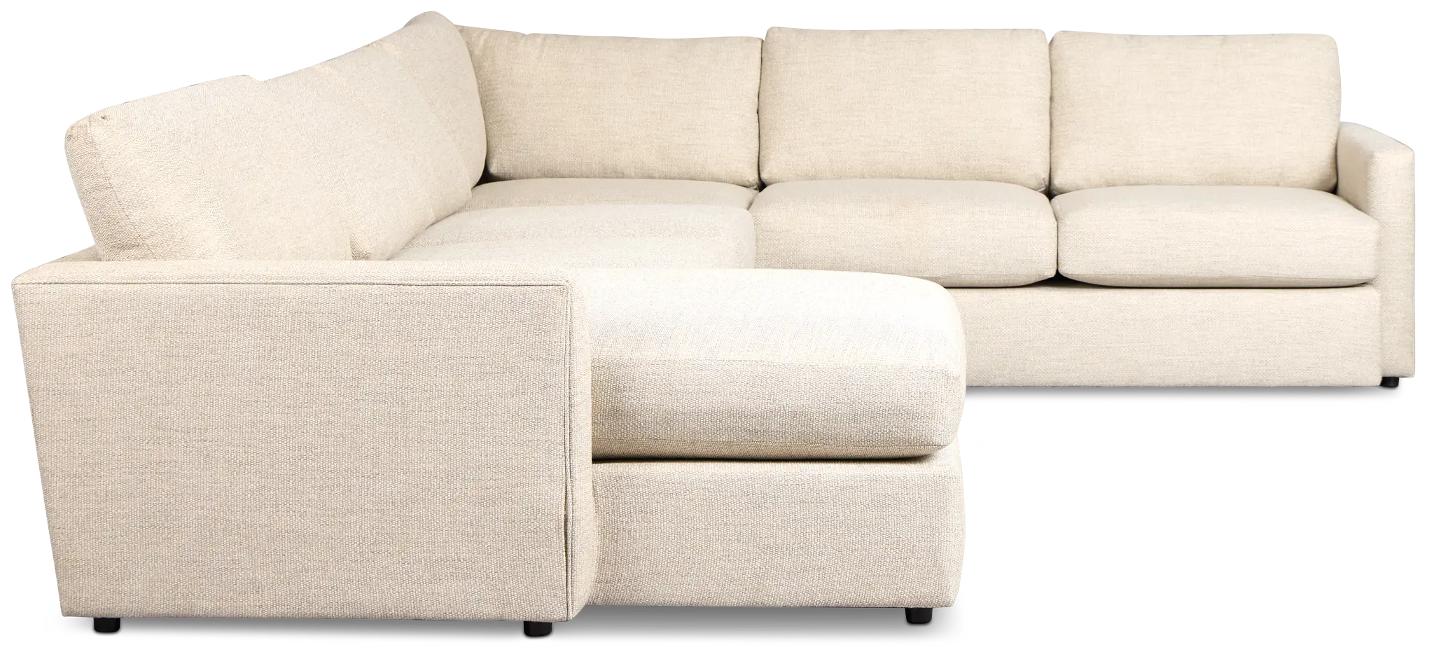 Maxwell Light Gray Fabric Large Left Chaise Sectional Maxwell Light Gray Fabric Large Left Chaise Sectional