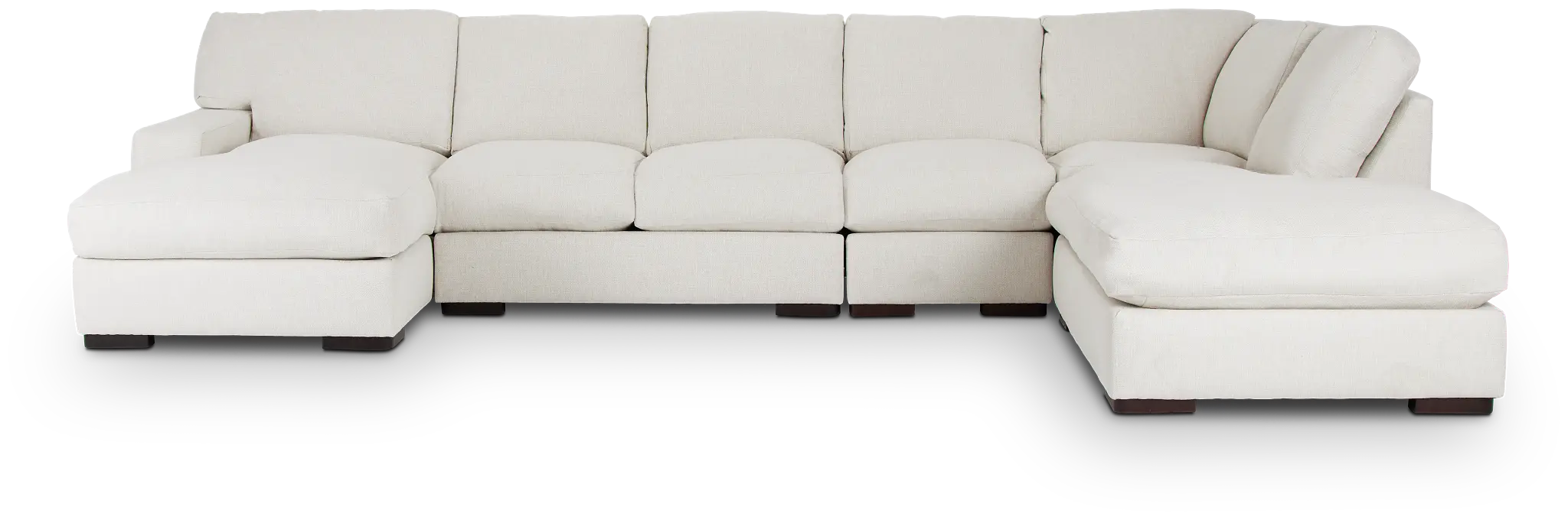 Veronica White Down Large Right Bumper Sectional Veronica White Down Large Right Bumper Sectional