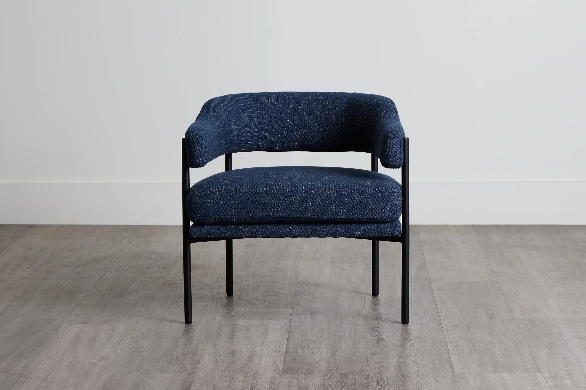 Oliver Dark Blue Fabric Accent Chair Oliver Dark Blue Fabric Accent Chair