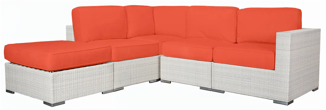 Biscayne Orange 5-piece Modular Sectional Biscayne Orange 5-piece Modular Sectional