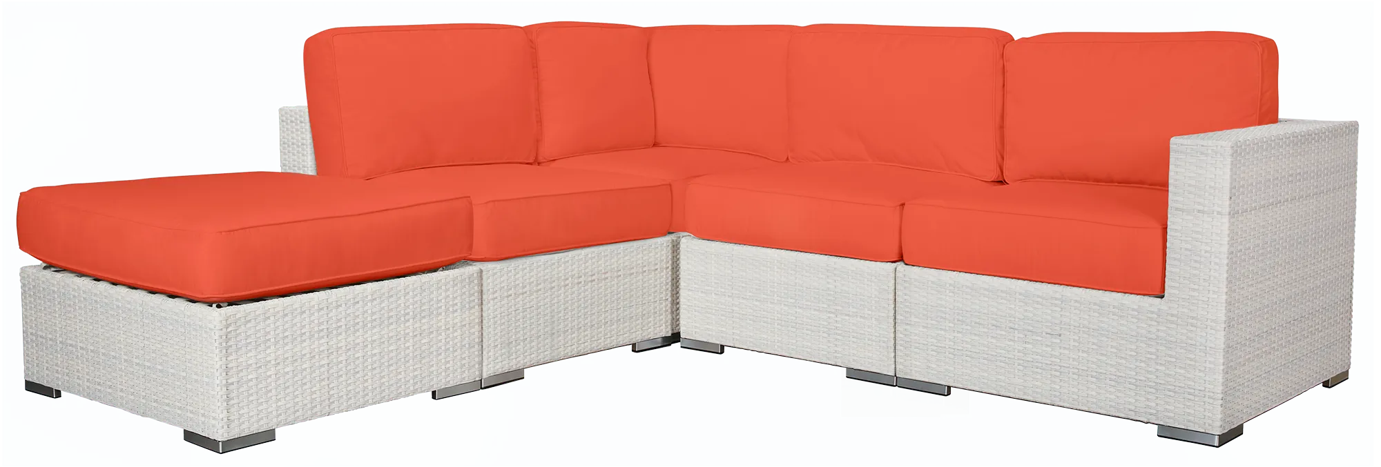 Biscayne Orange 5-piece Modular Sectional Biscayne Orange 5-piece Modular Sectional
