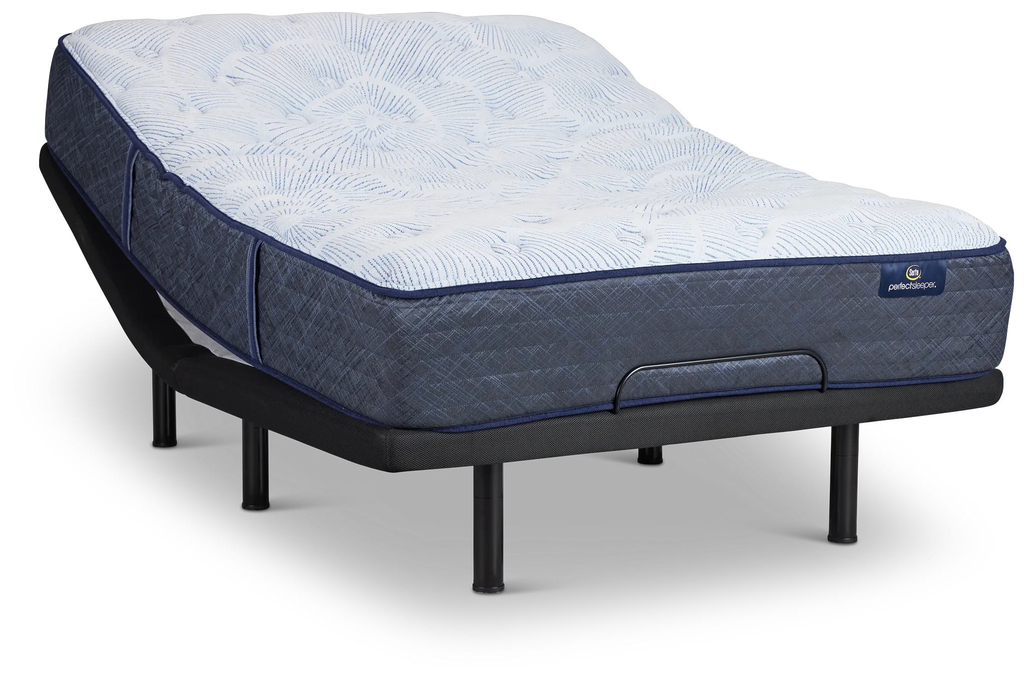 Serta Perfect Sleeper Blue Lagoon Nights Plush Plus Adjustable Mattress Set