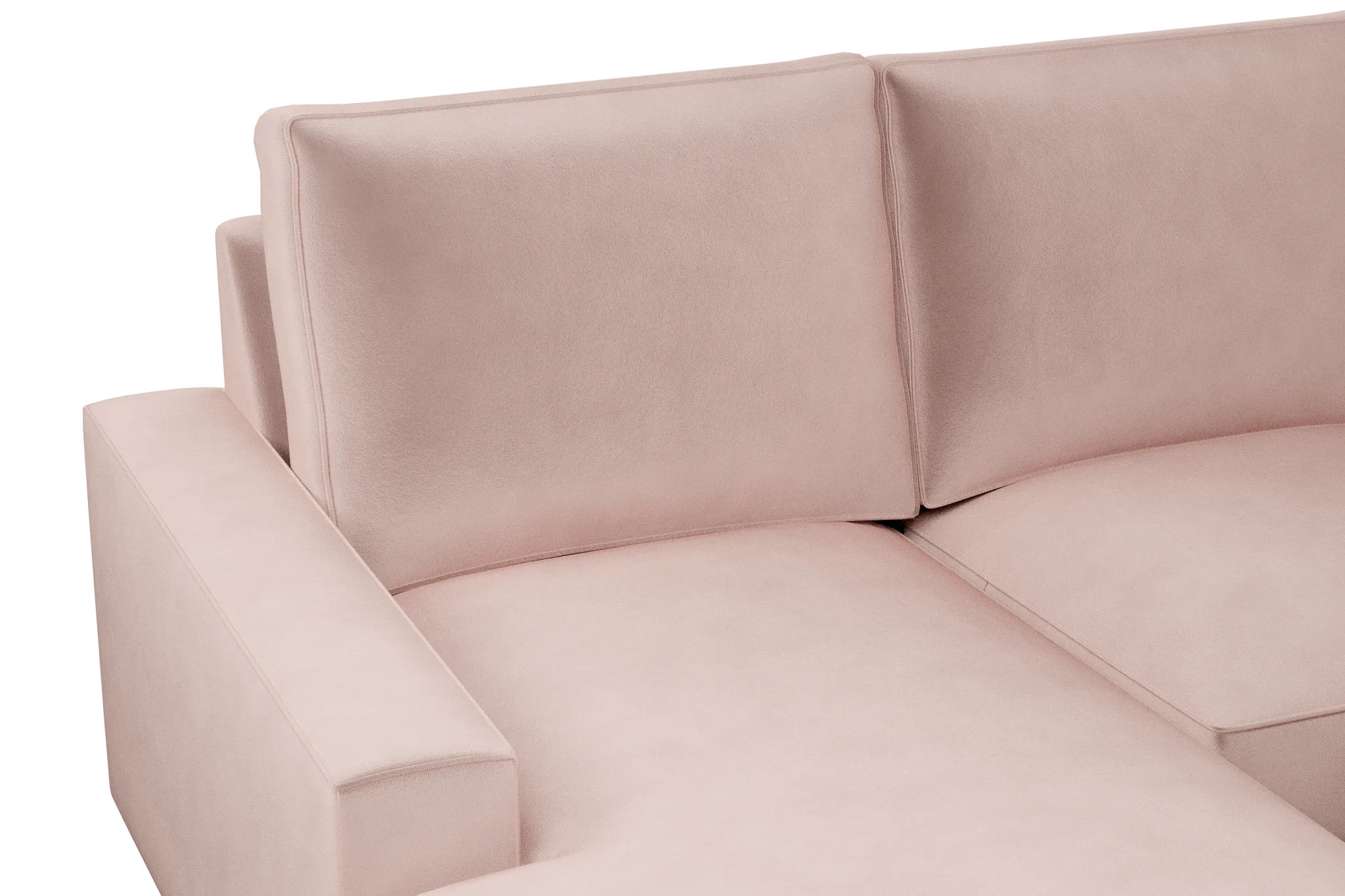Edgewater Joya Light Pink Large Left Chaise Sectional