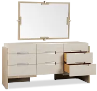 Miramar Light Tone Dresser & Mirror