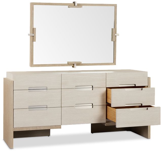 Miramar Light Tone Dresser & Mirror
