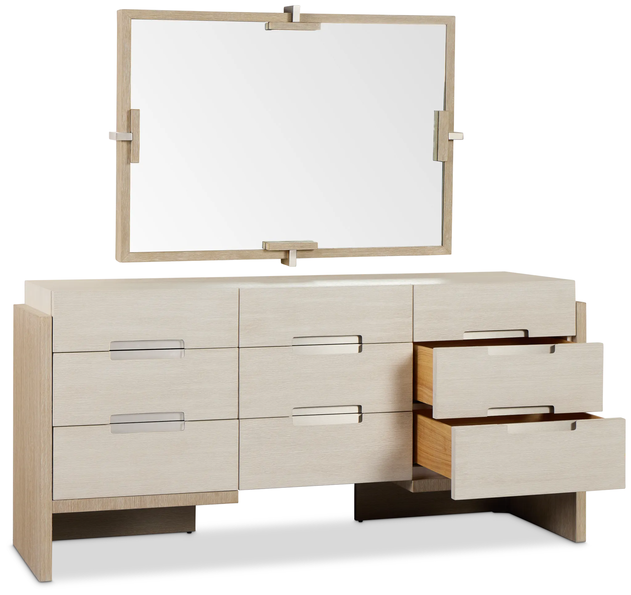 Miramar Light Tone Dresser & Mirror