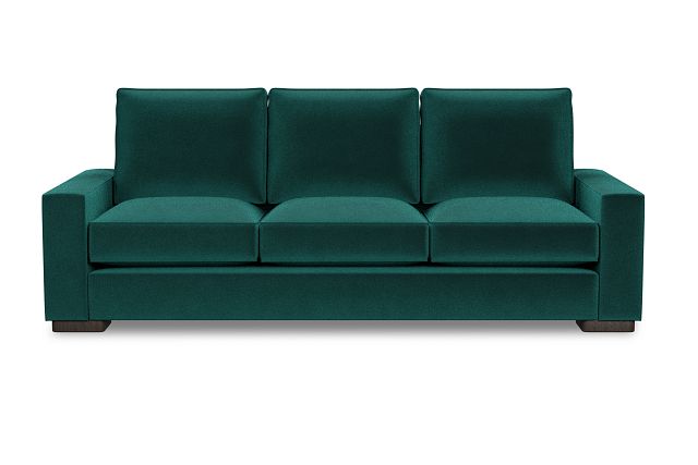 Edgewater Joya Green 96" Sofa W/ 3 Cushions