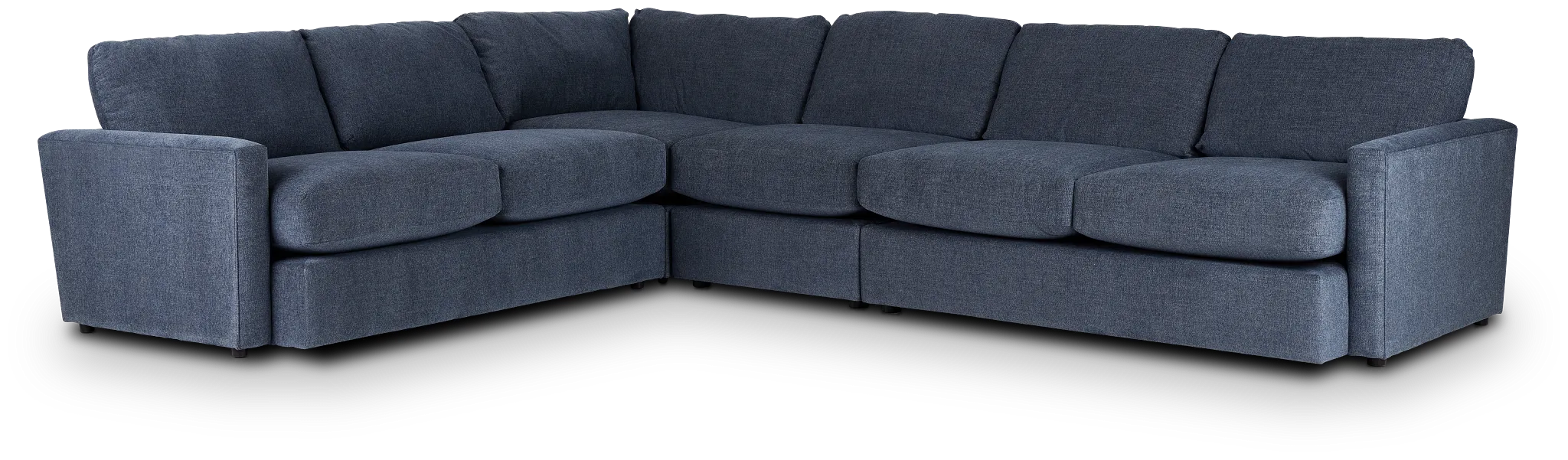 Noah Blue Fabric Medium Two-arm Sectional