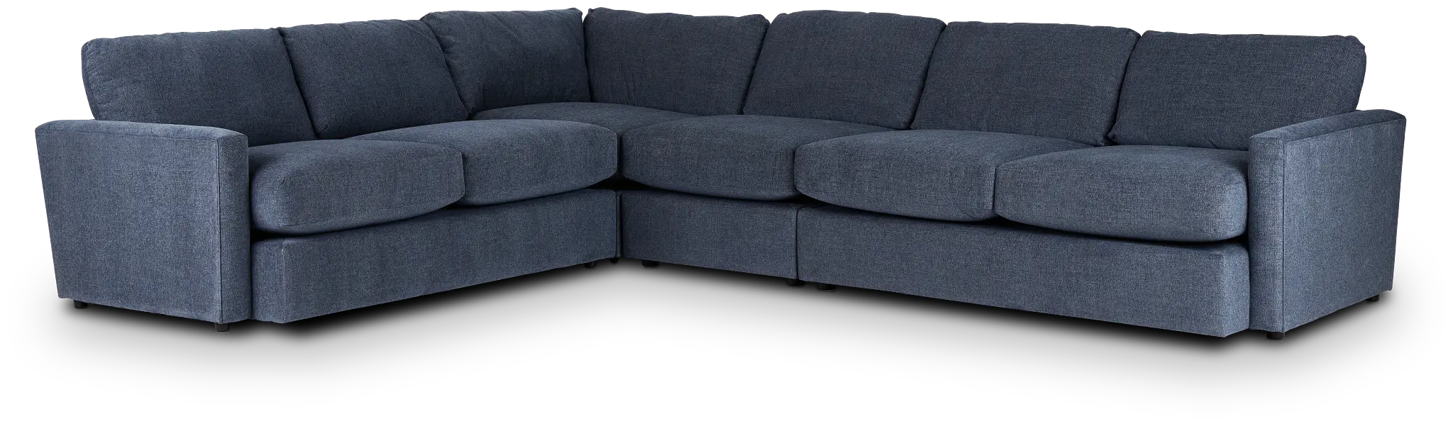 Noah Blue Fabric Medium Two-arm Sectional Noah Blue Fabric Medium Two-arm Sectional