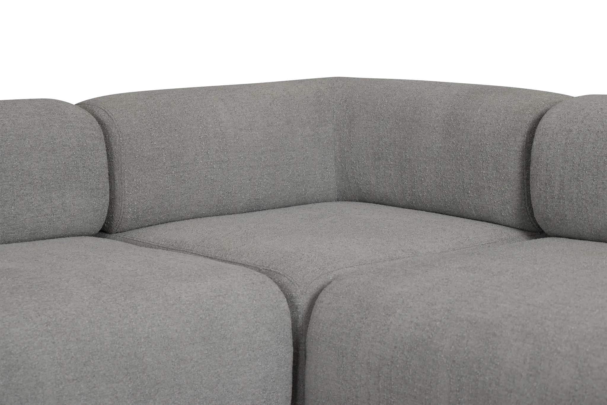 Celeste Light Gray Fabric 8-piece Modular Sectional