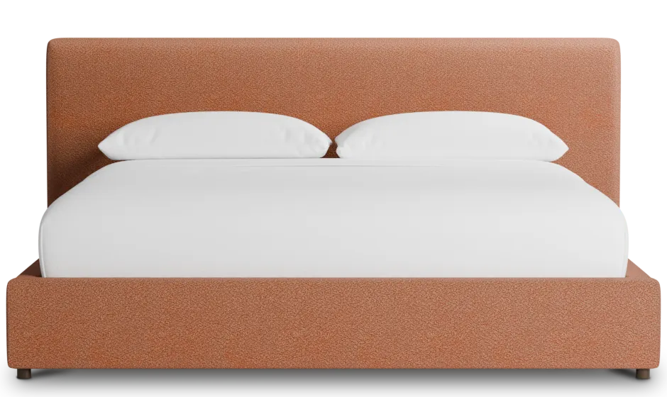 Grayton Sutton Orange 44" Upholstered Platform Bed