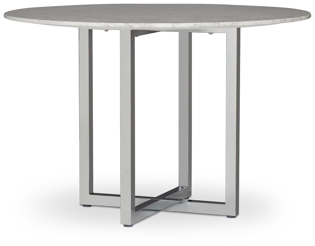 Amalfi Marble Round High Dining Table