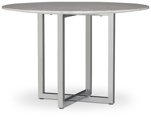 Amalfi Marble Round High Dining Table