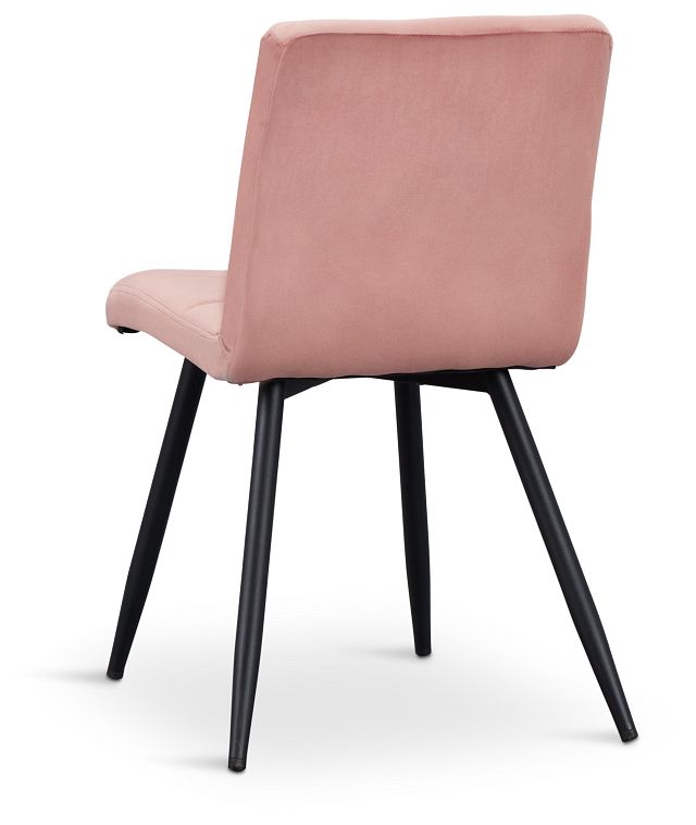 Jenna Pink Velvet Upholstered Side Chair