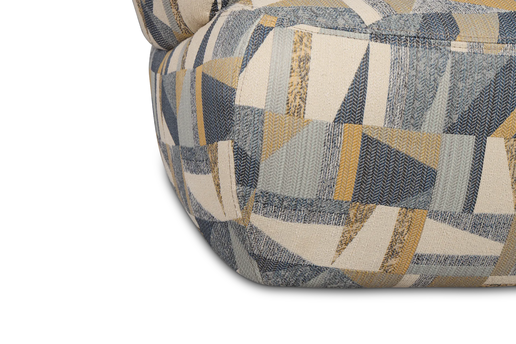 Cory Multicolored Fabric Swivel Accent Chair