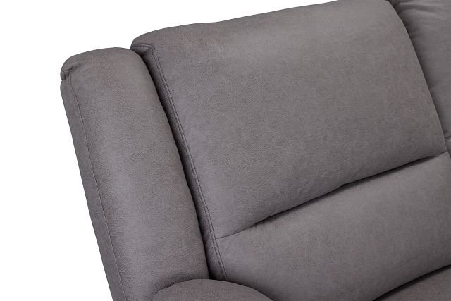 Peyton Gray Micro Large Triple Power Reclining Two-arm Sectional