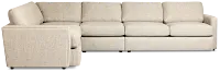 Maxwell Dark Gray Fabric Medium Two-arm Sectional