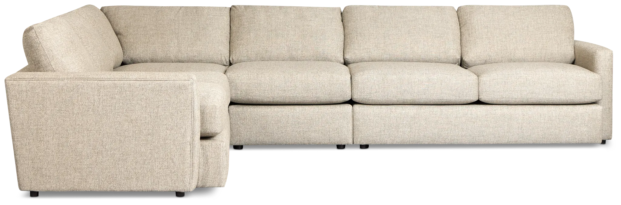 Maxwell Dark Gray Fabric Medium Two-arm Sectional