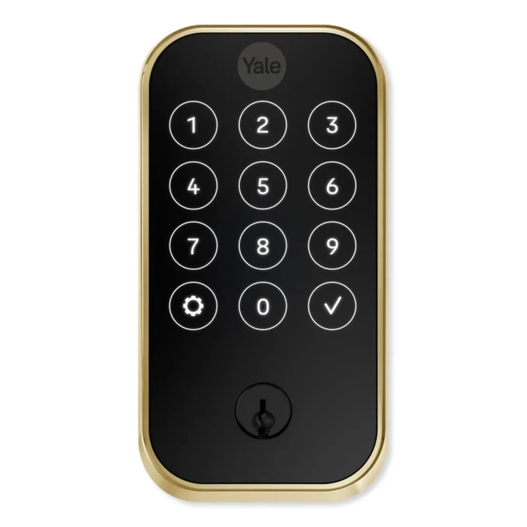 Yale Pro 2 Z-wave Brass Touchscreen Door Lock
