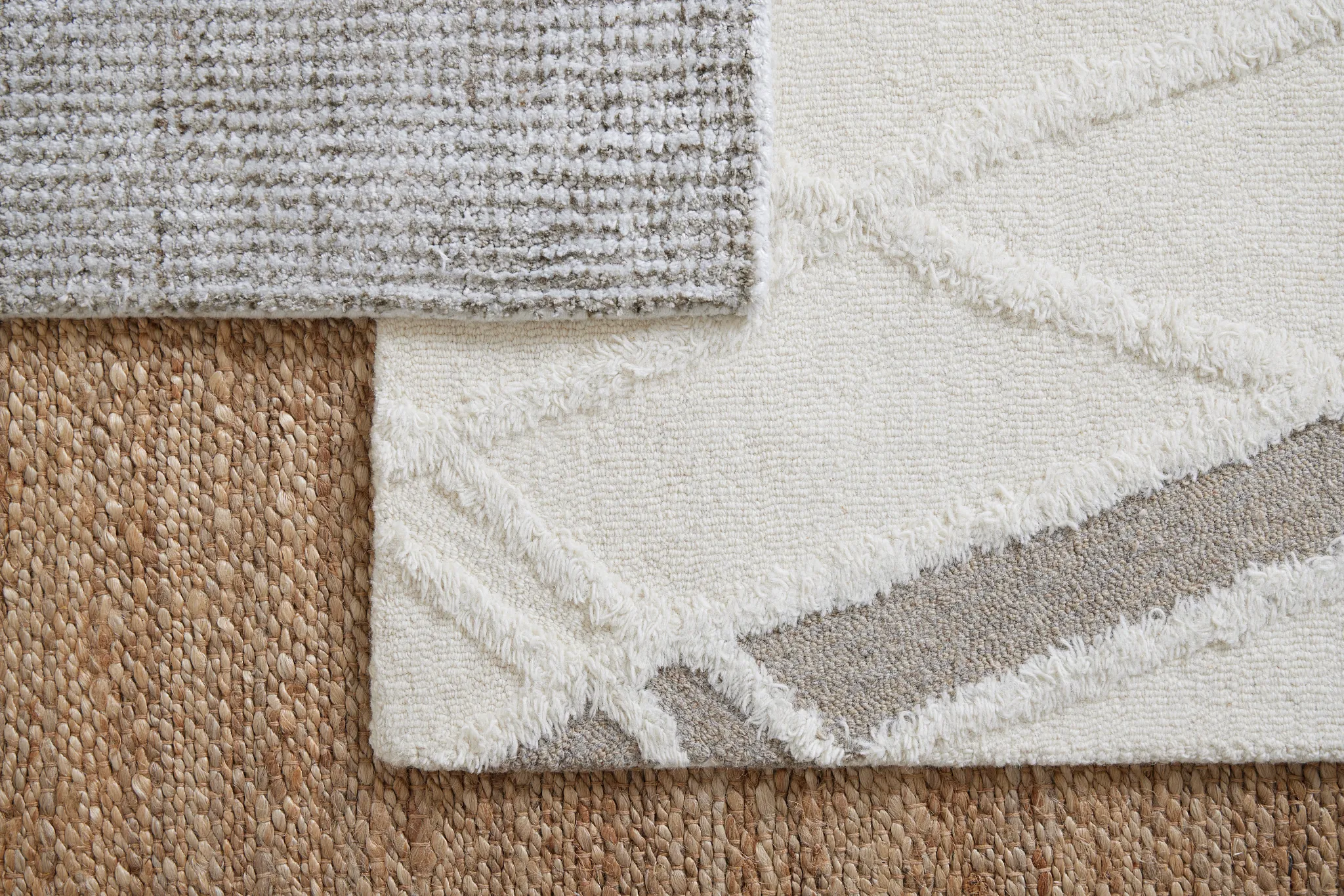 Senza Beige Wool 5x8 Area Rug