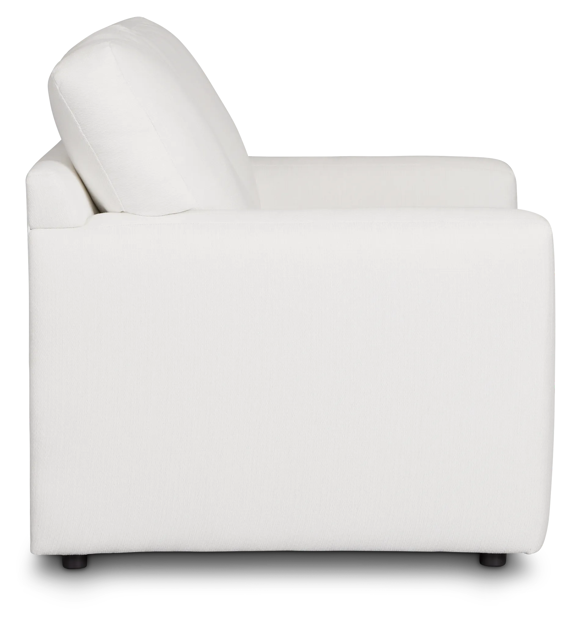 Rhodes White Fabric Loveseat