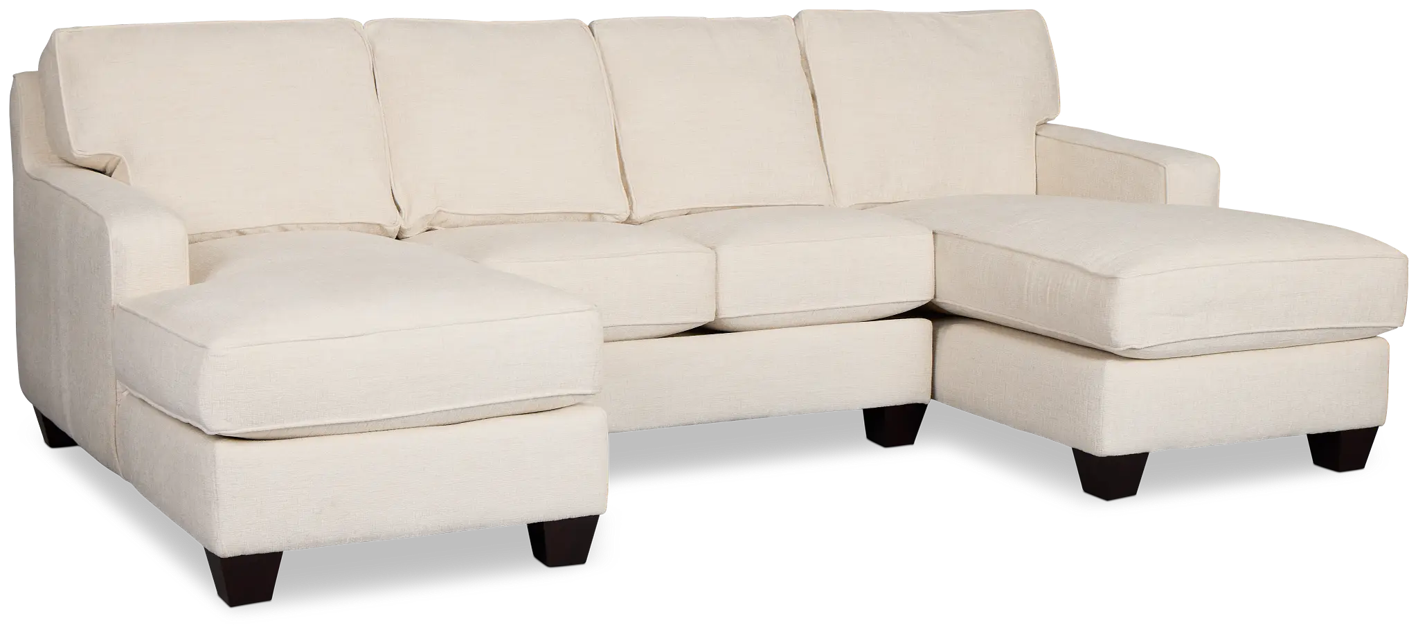Andie White Fabric U-shaped Sectional Andie White Fabric U-shaped Sectional