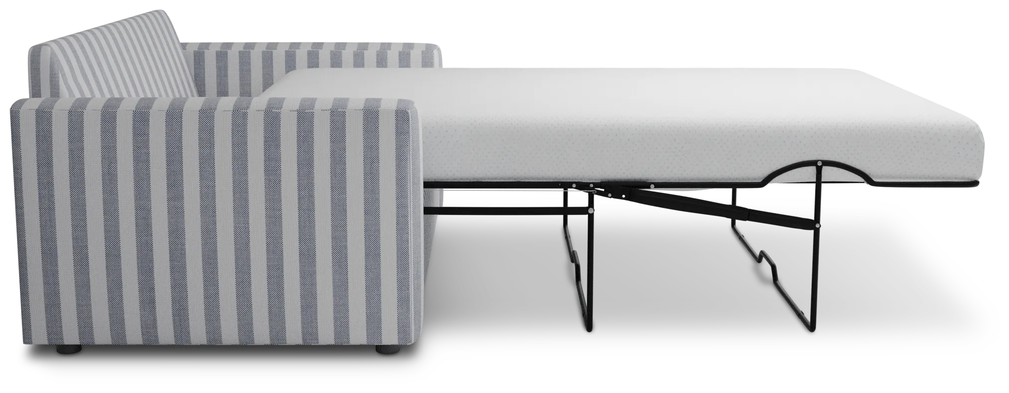 Siesta Sea Lane Dark Blue Fabric Memory Foam Sleeper