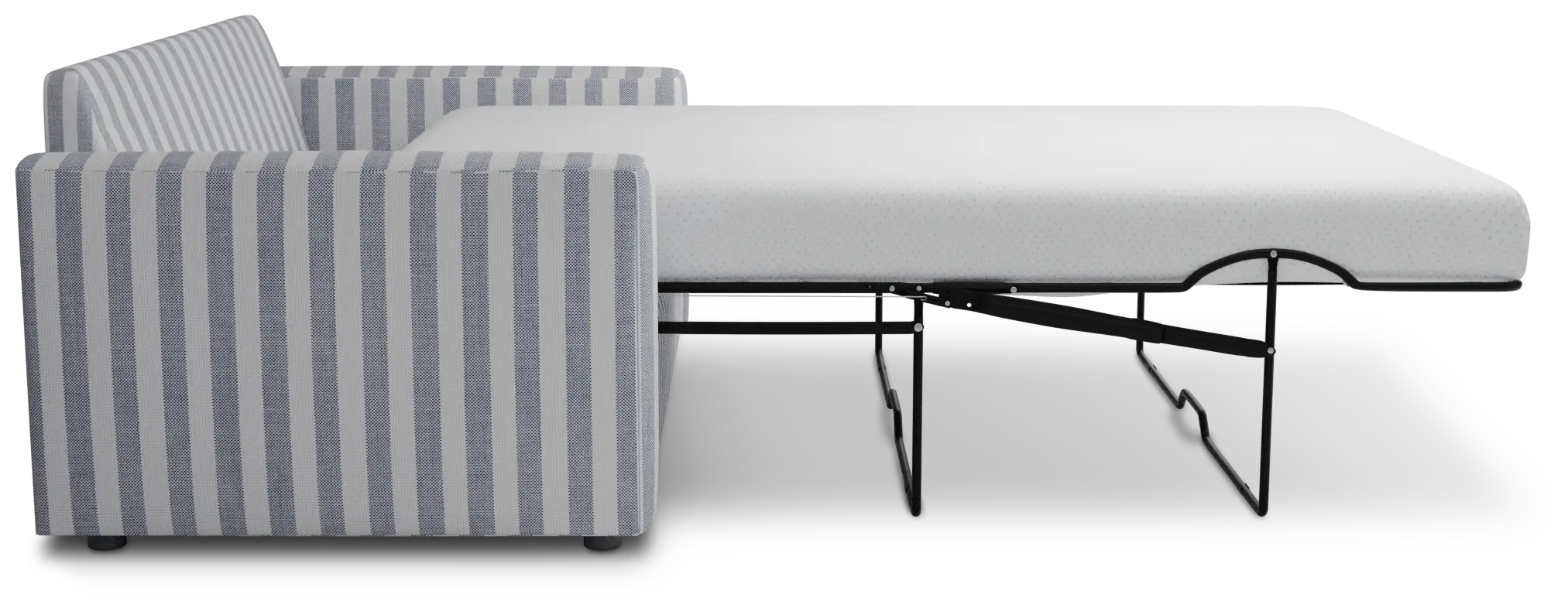 Siesta Sea Lane Dark Blue Fabric Memory Foam Sleeper Siesta Sea Lane Dark Blue Fabric Memory Foam Sleeper