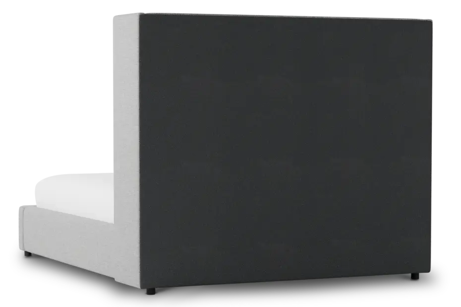 Captiva Suave Gray 60" Upholstered Shelter Bed Captiva Suave Gray 60" Upholstered Shelter Bed