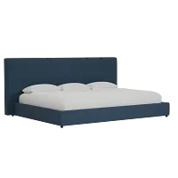 Grayton Elite Navy 54" Upholstered Platform Bed