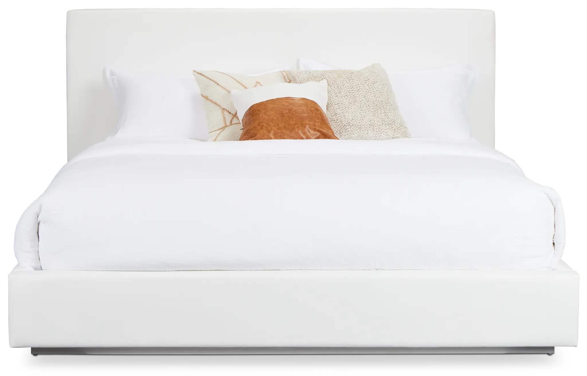 Haven White Uph Platform Bed Haven White Uph Platform Bed
