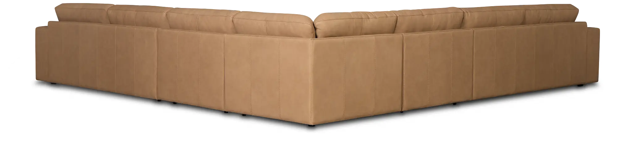 Kellan Light Brown Leather Large Two-arm Sectional Kellan Light Brown Leather Large Two-arm Sectional