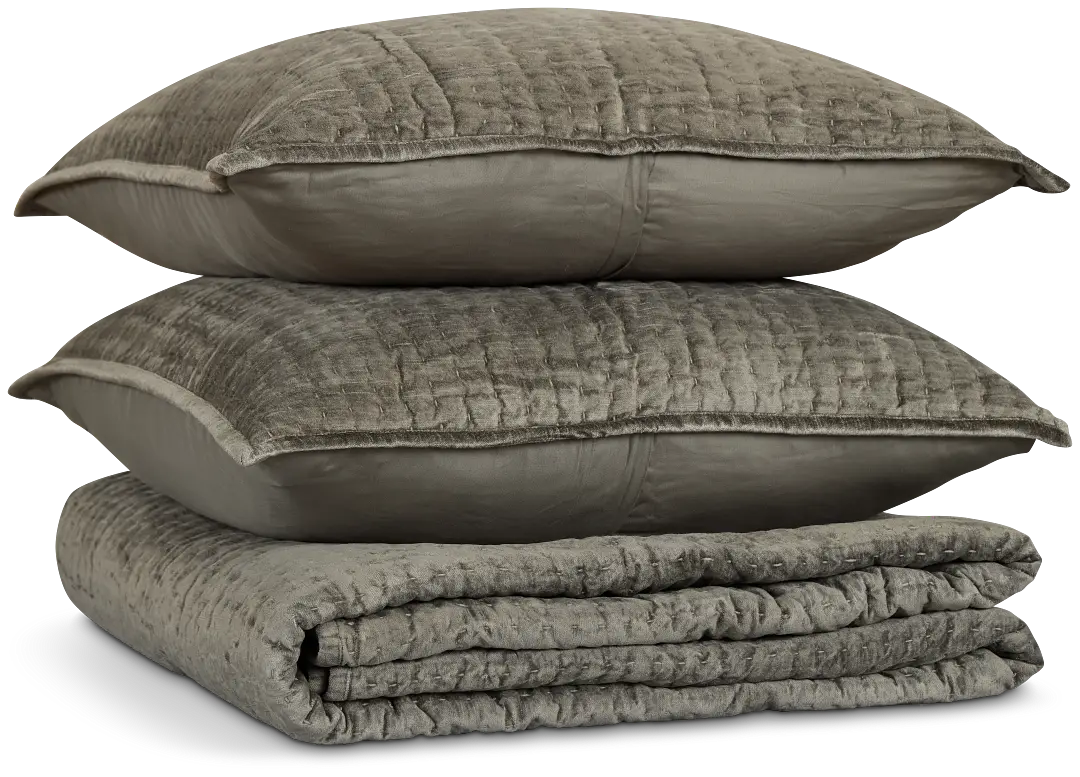 Barin Light Green Coverlet Set Barin Light Green Coverlet Set