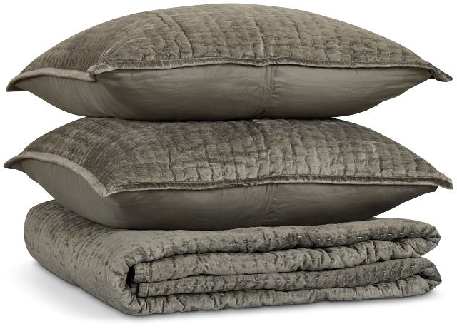 Barin Light Green Coverlet Set