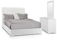 Verona White Platform Bedroom