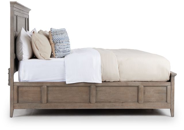 Heron Cove Light Tone Panel Bed