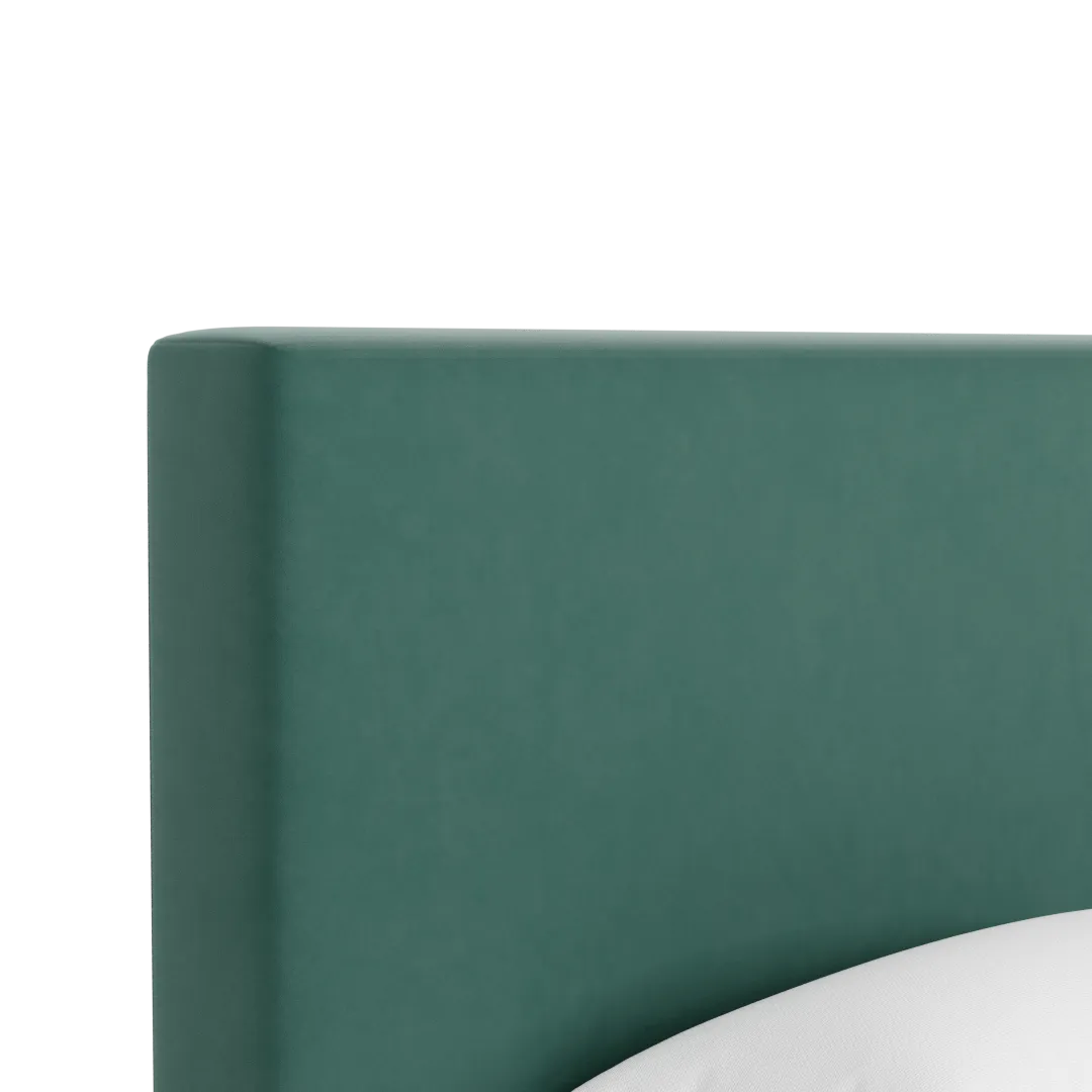 Grayton Joya Green 54" Upholstered Platform Bed