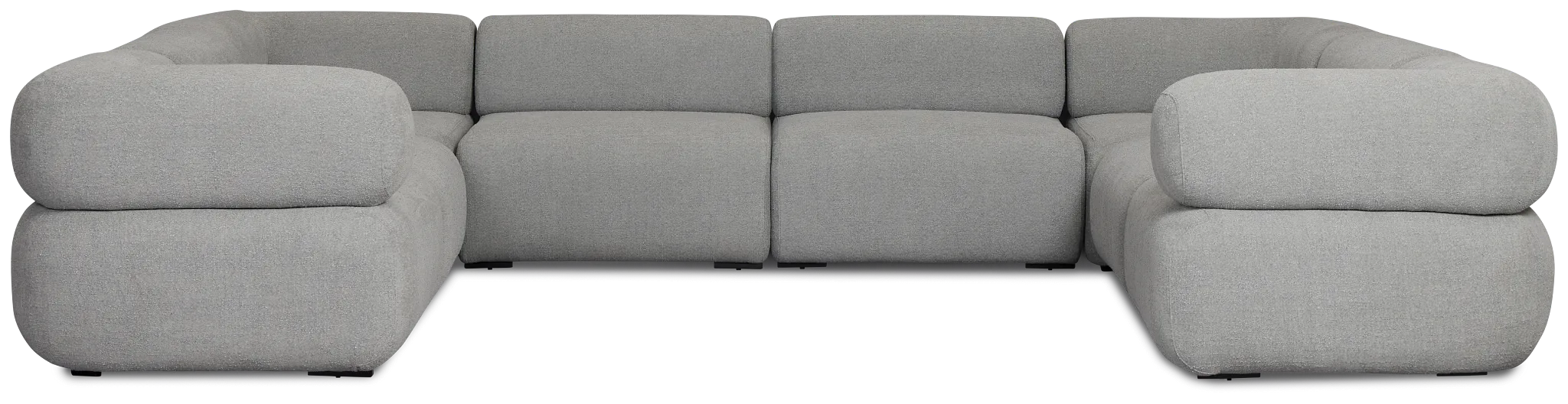 Celeste Light Gray Fabric 8-piece Modular Sectional