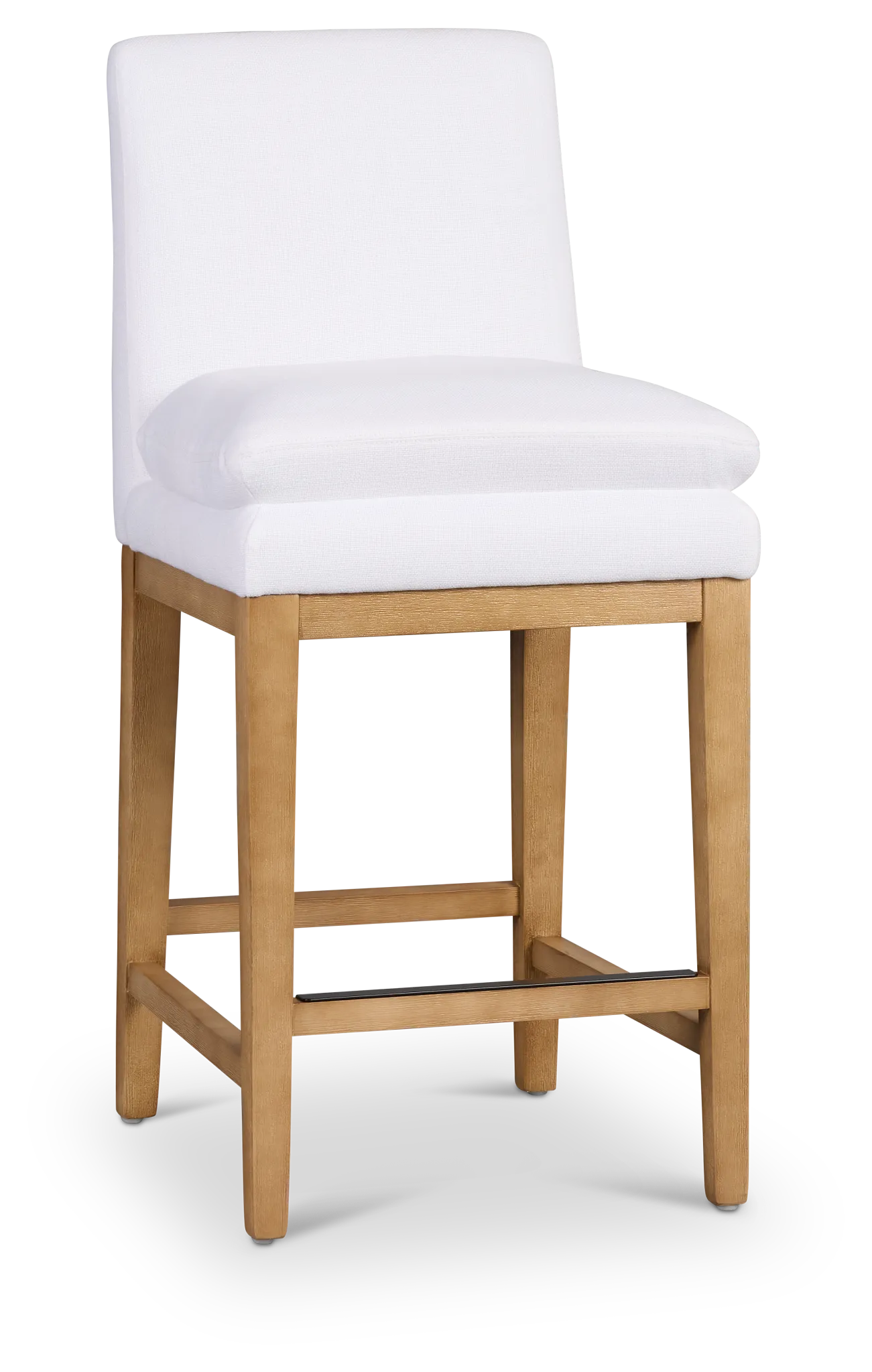 Willow Whitefabric 24" Upholstered Barstool